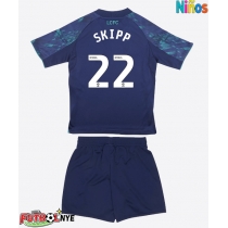 Camiseta Leicester City Oliver Skipp #22 Visitante Equipación para niños 2025-26 manga corta (+ pantalones cortos)